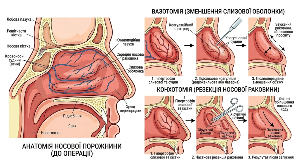 зменшення носових раковин біла церква